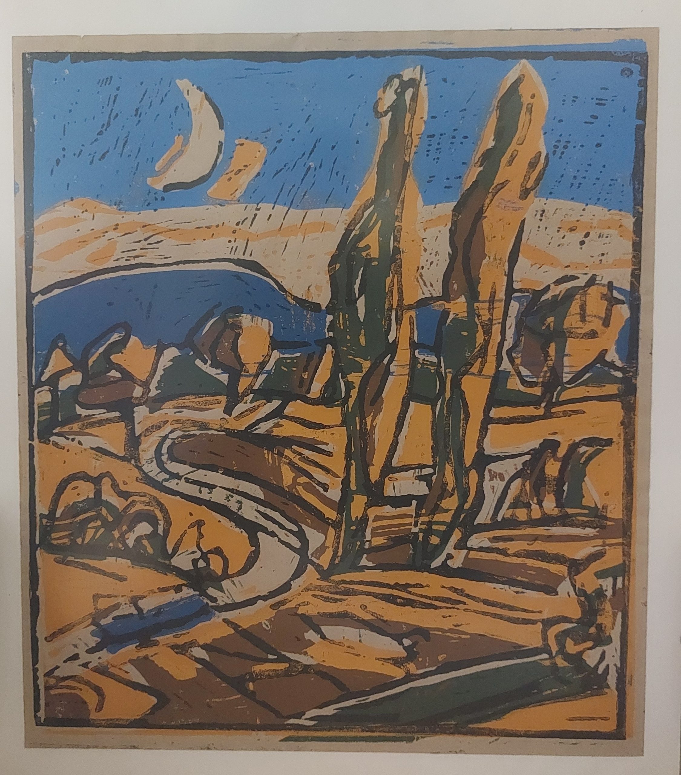 Öl auf Packpapier - ohne Titel - undatiert - Joseph Haburaj