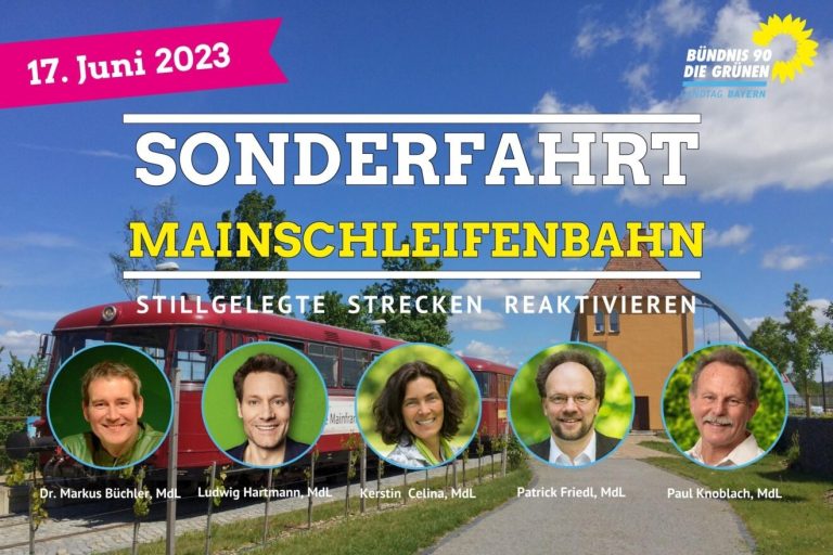 Süddeutsche Bahnkonferenz: Grüne aus drei Ländern MdL Friedl, Joukov und Wahl  fordern gemeinsam den Ausbau der Bahntrasse Stuttgart – Würzburg – Erfurt