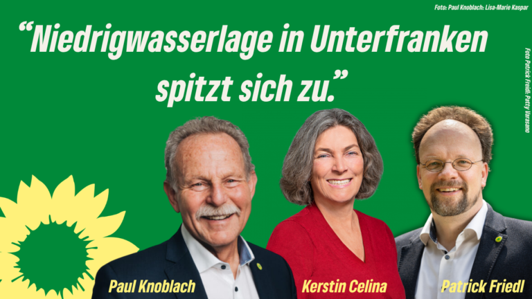 Celina, Friedl und Knoblach: Niedrigwasserlage in Unterfranken spitzt sich zu